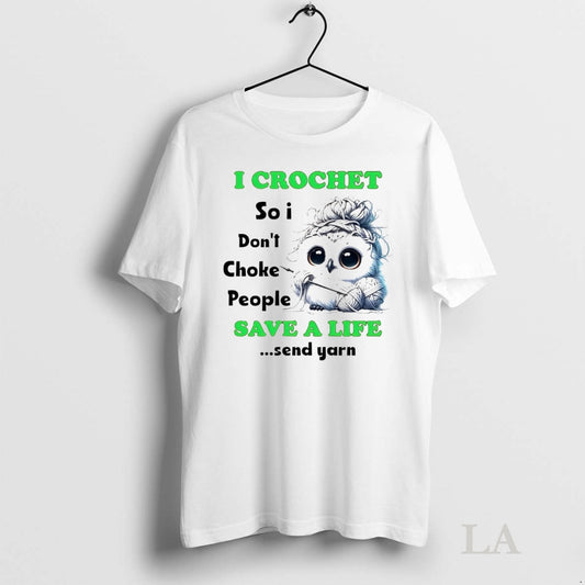 Original Owl I Crochet So I Dont Choke People Save A Life