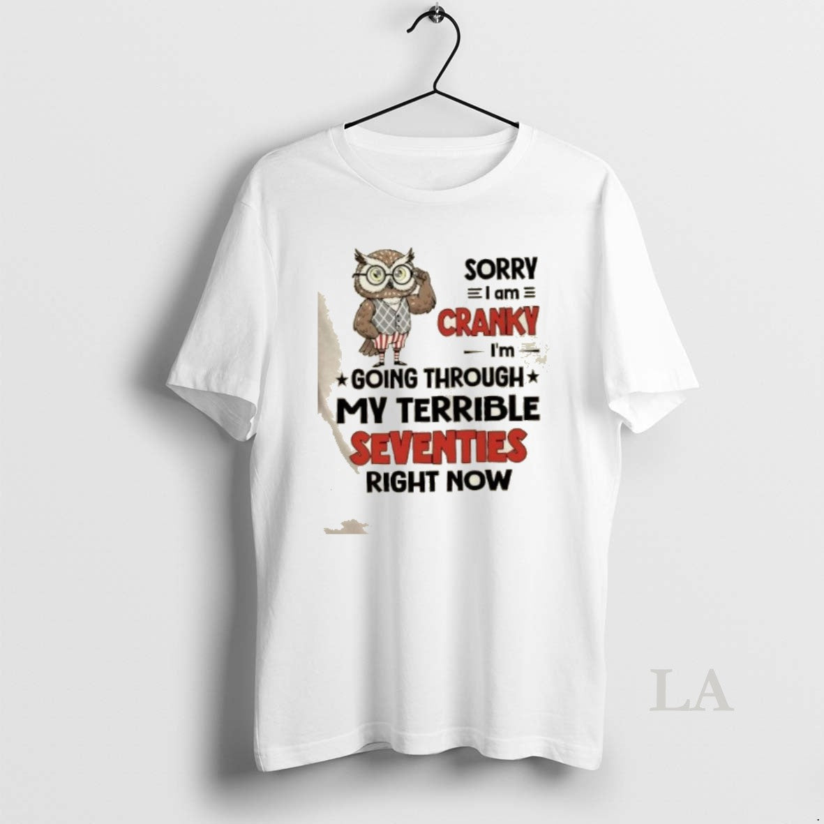 Original Owl Sorry I Am Cranky Im Going Though My Terrible Seventies Right Now