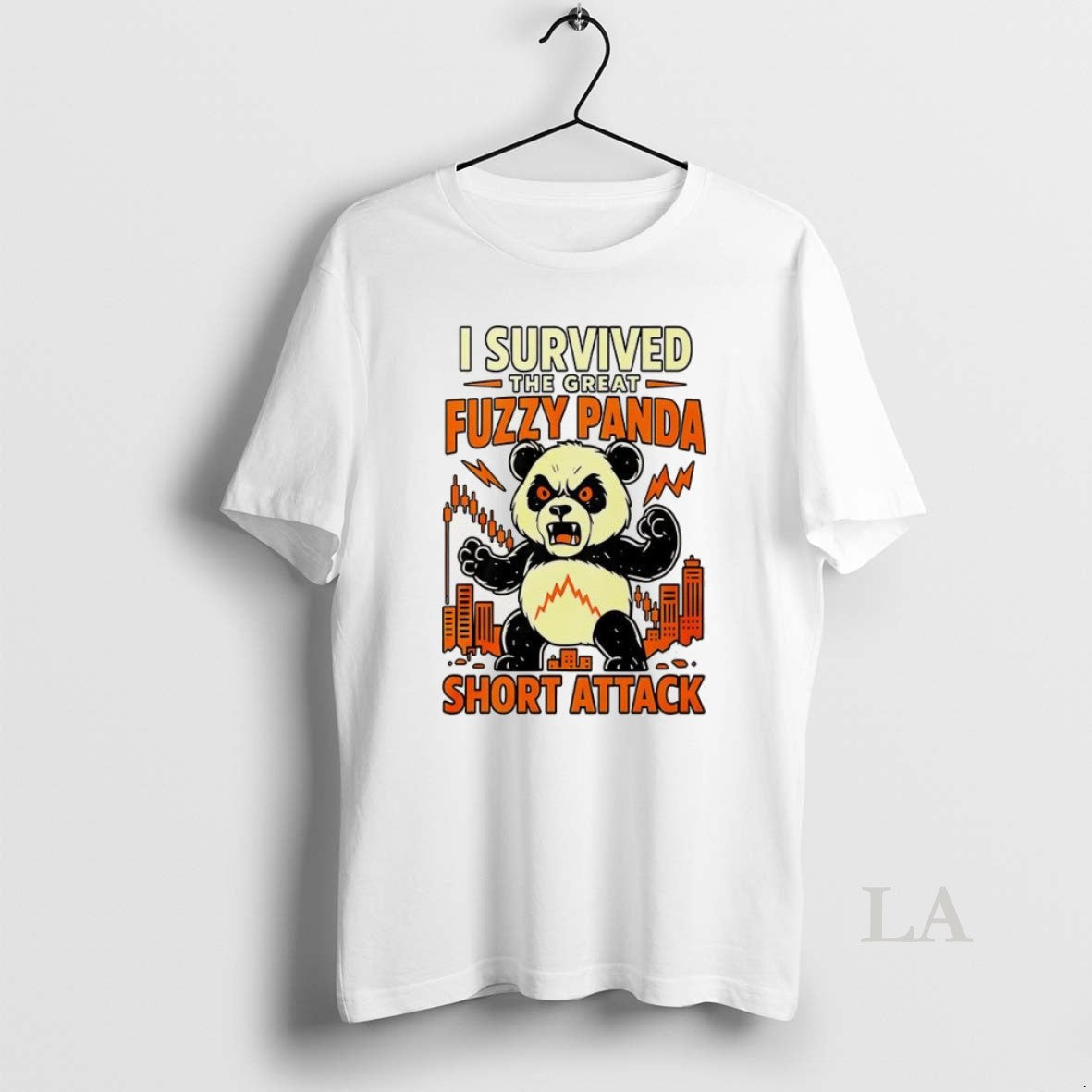 Original Panda I Survived The Great Fuzzy Panda Short Attack