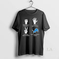 Original Paper Beats Rock Nothing Beats Detroit Lions Logo