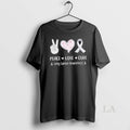 Original Peace Love Cure Lung Cancer Awareness