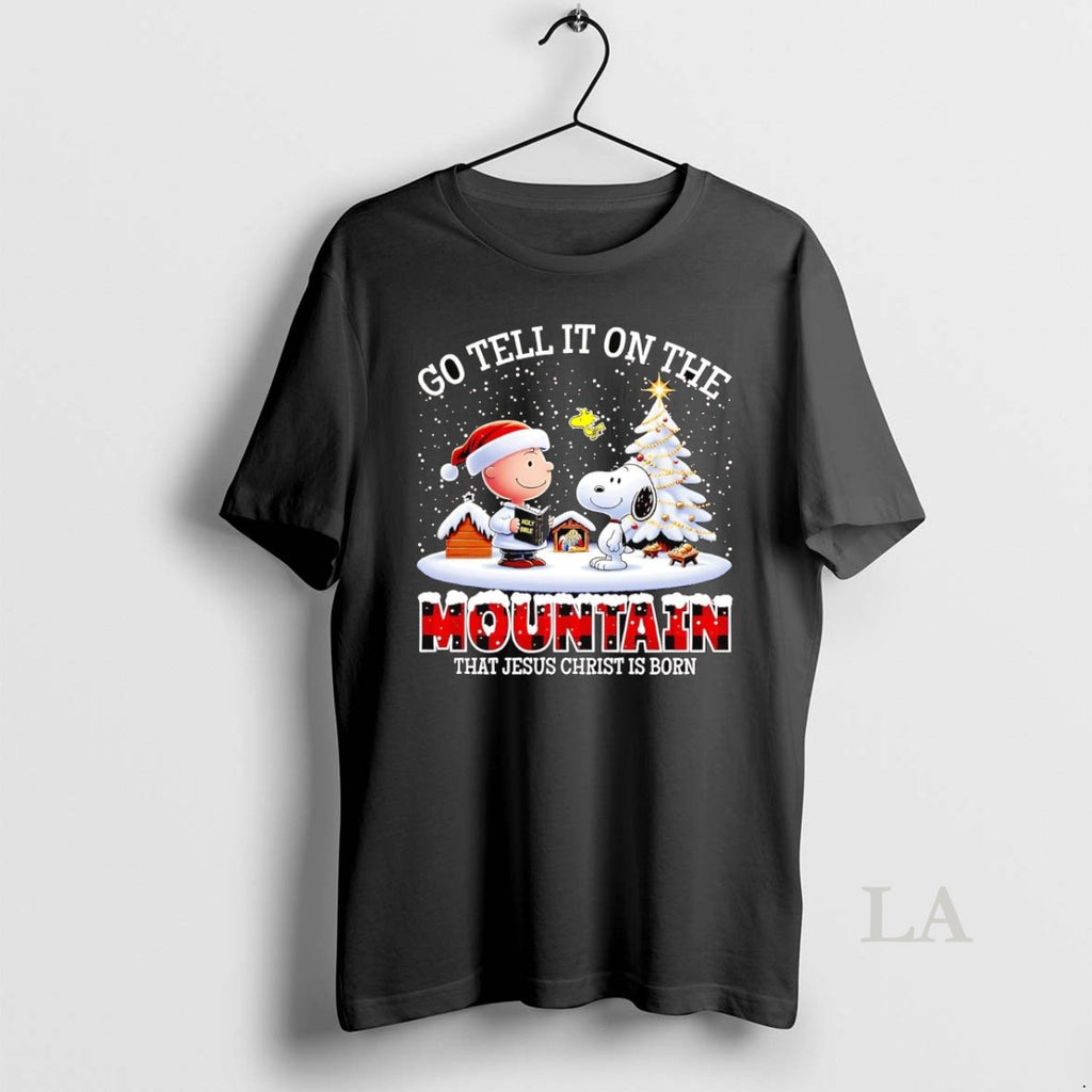 Original Peanuts Go Tell It On The Mountain That Jesus Christ Is Born Christmas