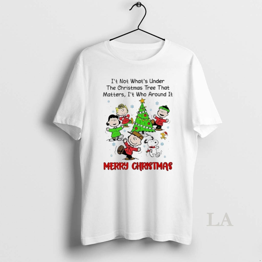 Original Peanuts Its Not Whats Under The Christmas Tree That Merry Christmas