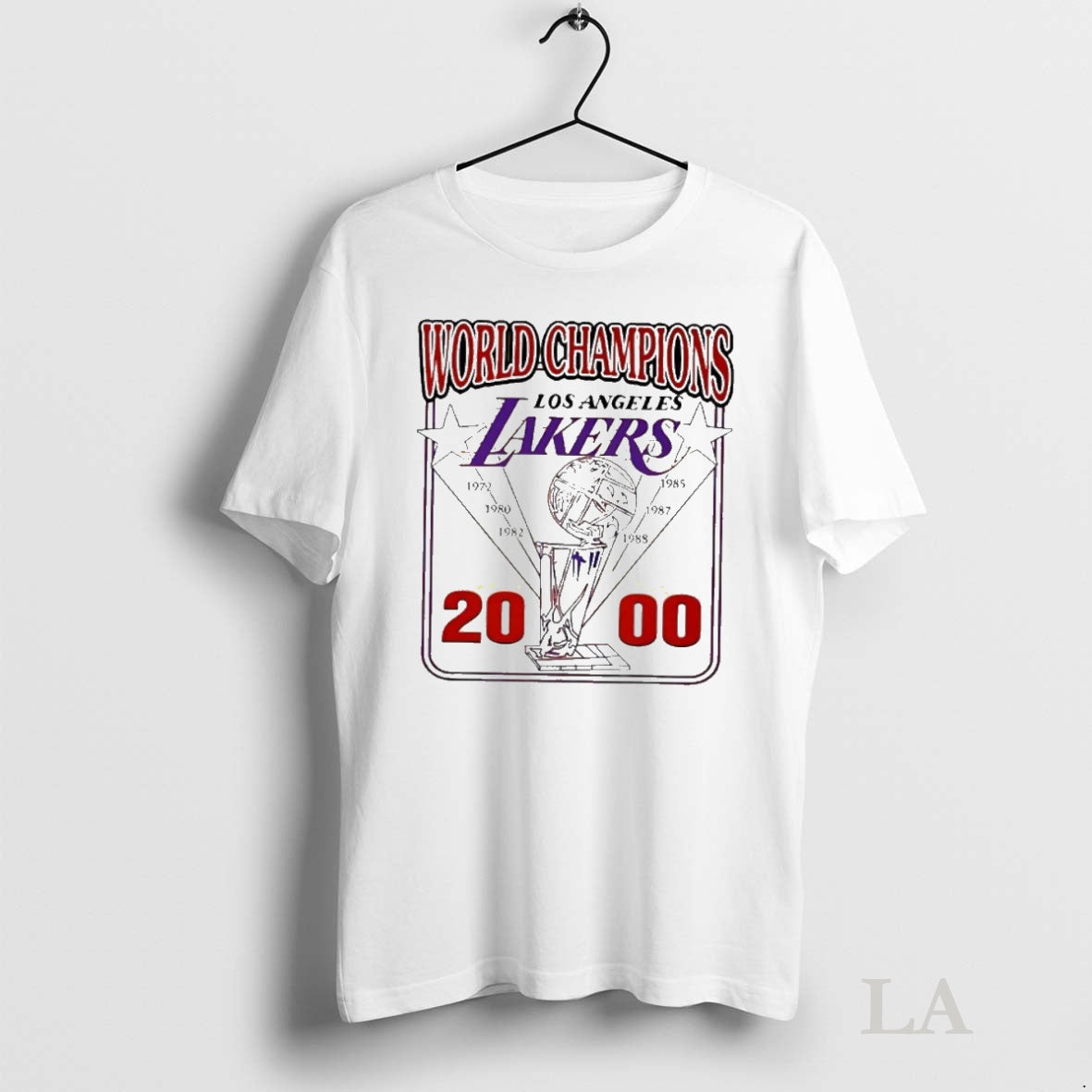 Original Pedro Pascal World Champions Los Angeles Lakers 2000