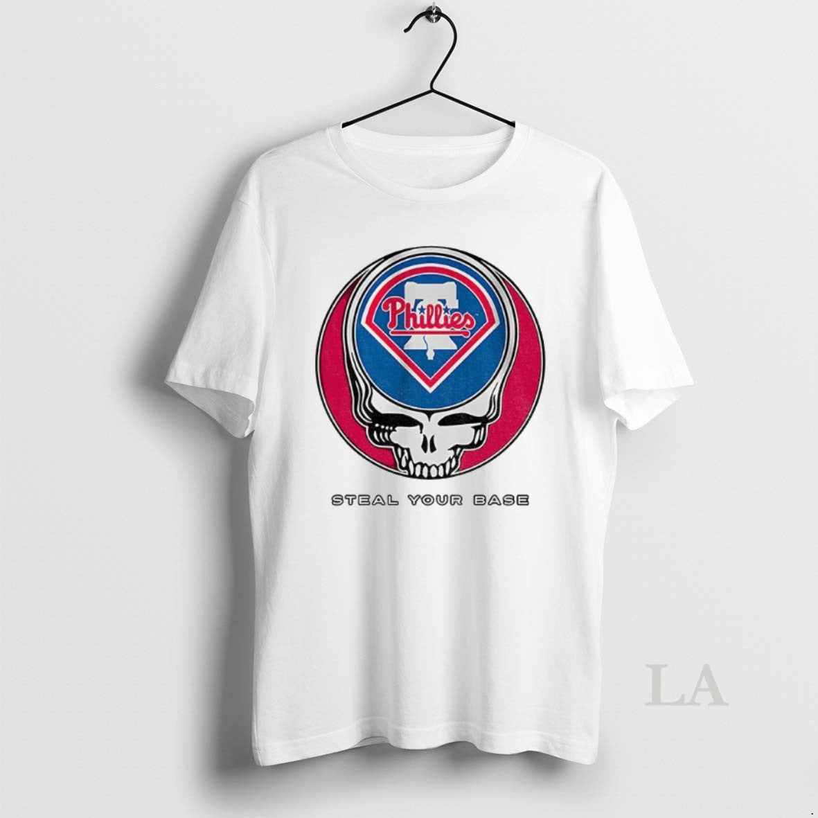 Original Philadelphia Phillies Steal Your Base Grateful Dead Skull Mlb