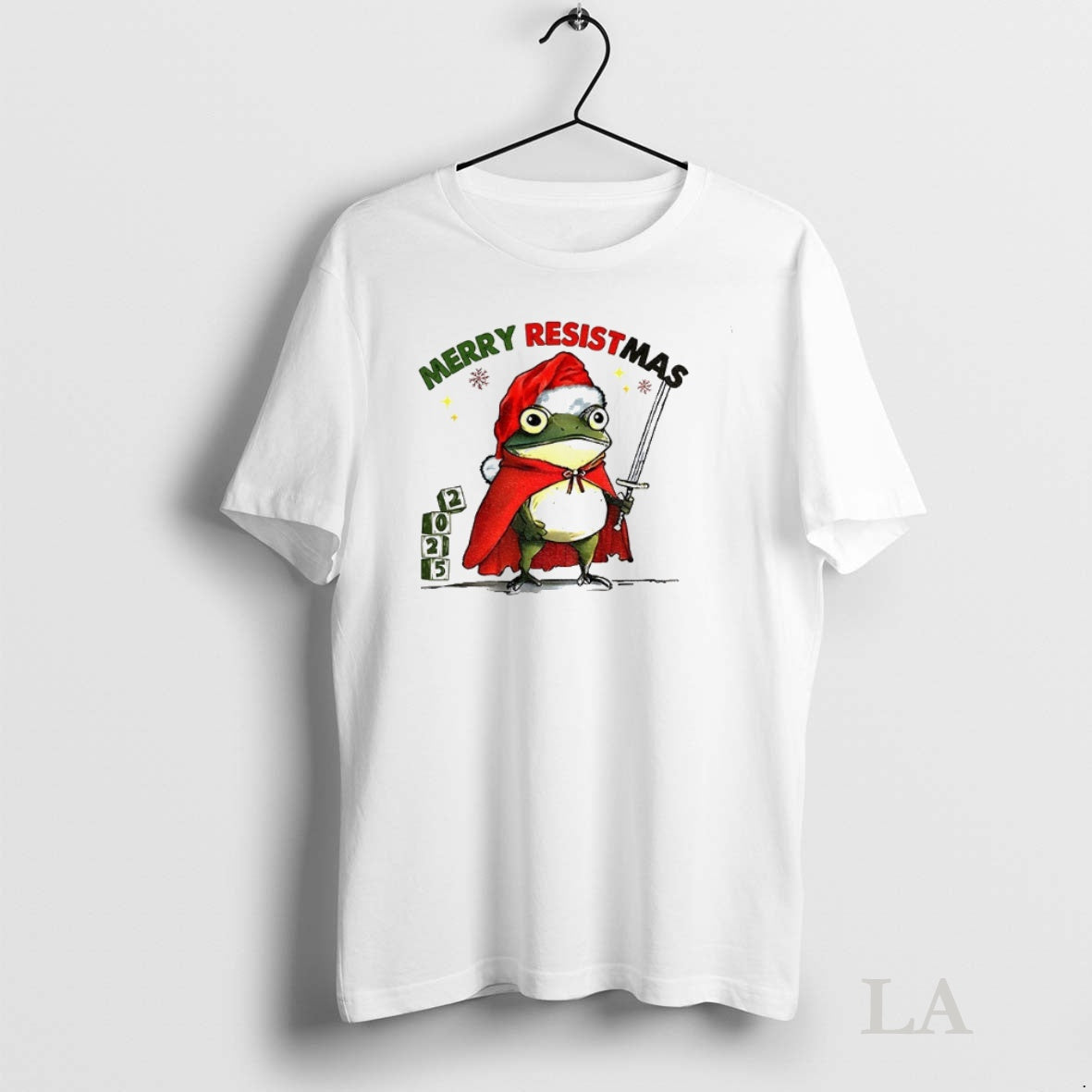 Original Portland Frog Santa Hat Merry Resistmas Merry Christmas 2025 Meme