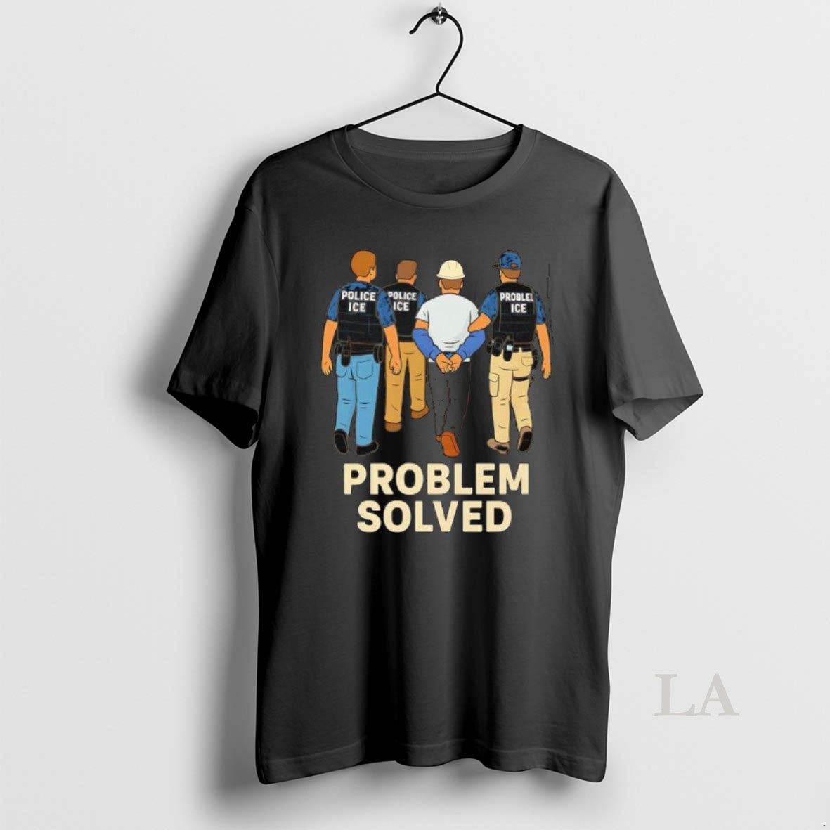 Original Problem Solved Police Ice Construction Graphic