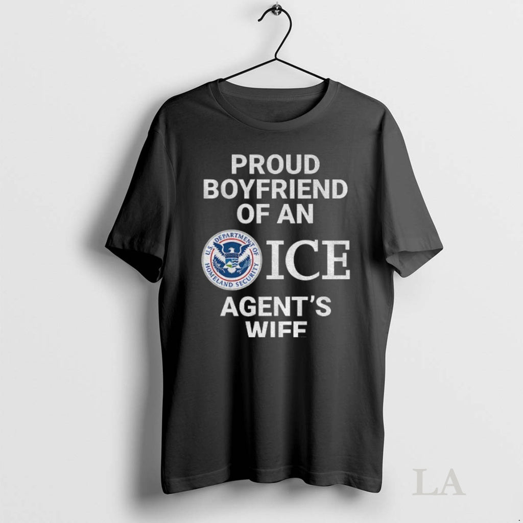 Original Proud Boyfriend Of An Ice Agents Wife Logo