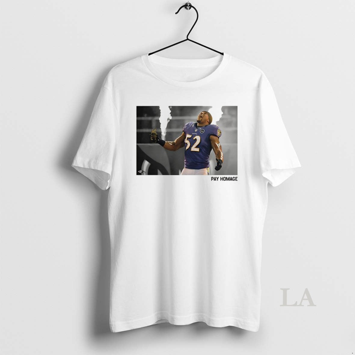 Original Ray Lewis Baltimore Ravens Football Pay Homage Retro