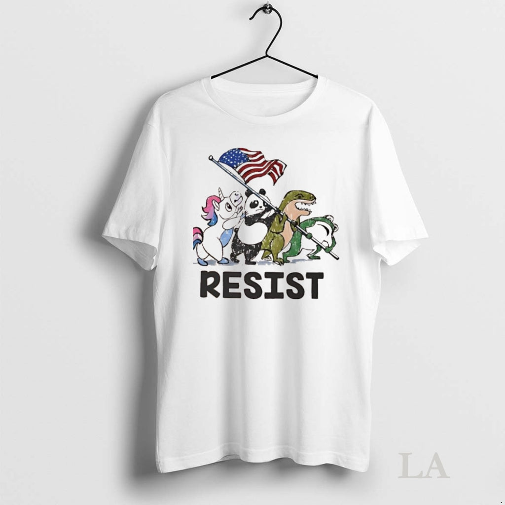 Original Resist American Flag Unicorn Panda Alligator Frog