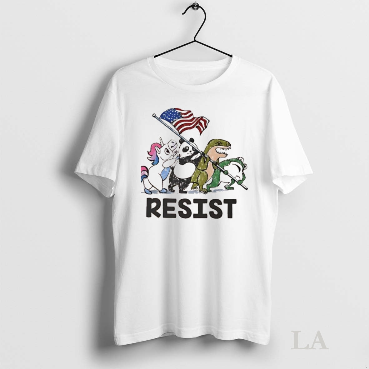 Original Resist American Flag Unicorn Panda Alligator Frog