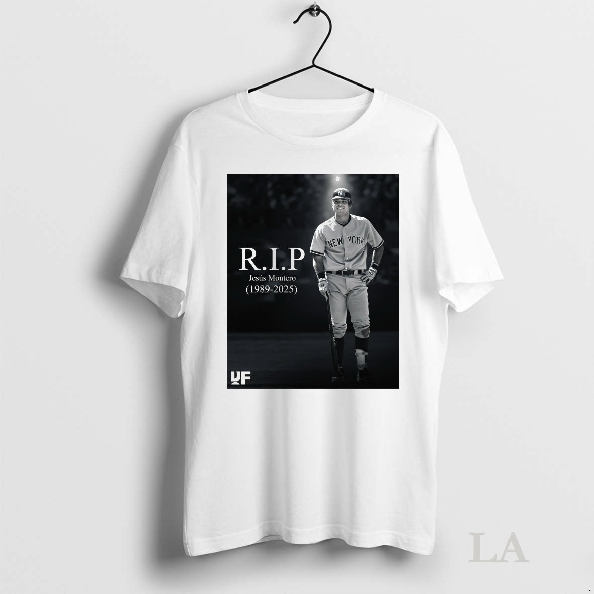 Original Rest In Peace Jesus Montero 1989 2025 Dugout Forever Tee Sweater