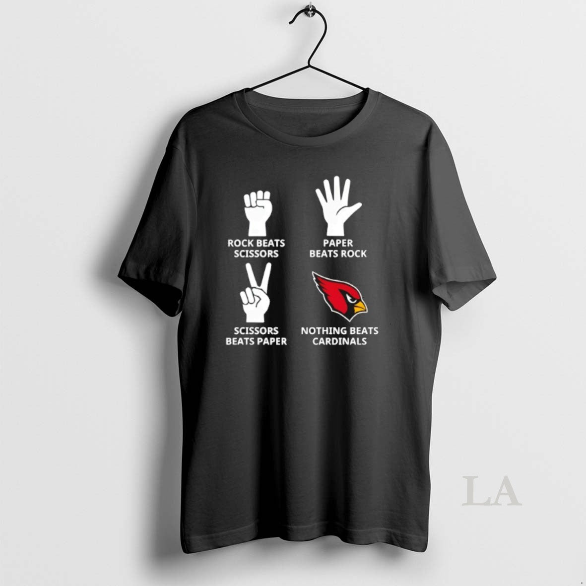 Original Rock Beats Scissors Paper Beats Rock Scissors Beats Paper Nothing Beats Cardinals Arizona Cardinals