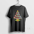 Original Sf 49ers And Golden State Warriors Christmas Tree Two Teams