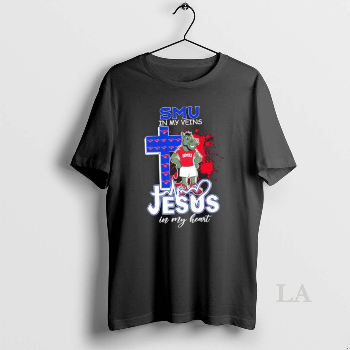 Original Smu Mustangs In My Veins Jesus In My Heart