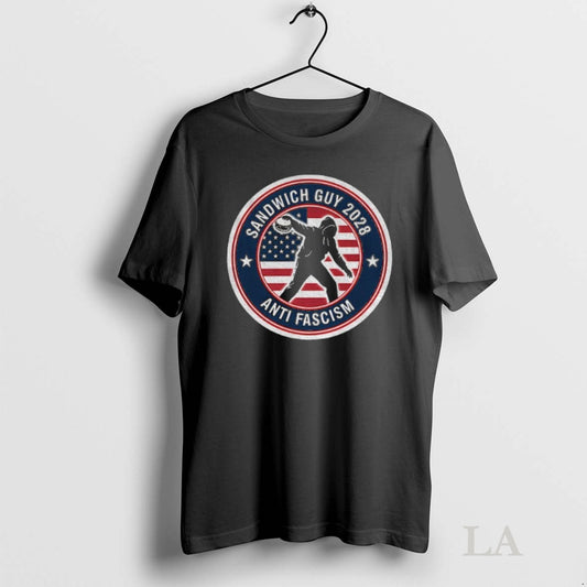 Original Sandwich Guy Resist 2025 Anti Fascism Ameircan Flag