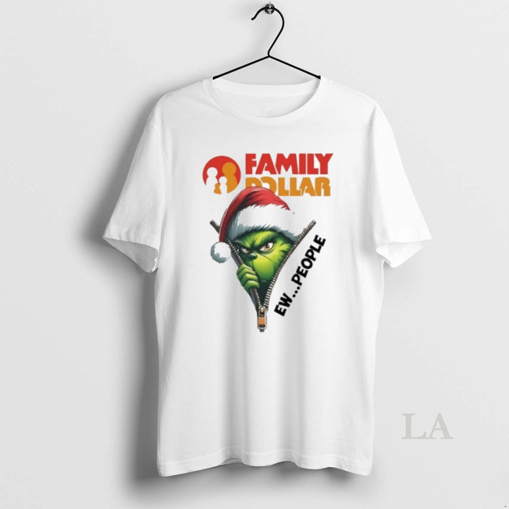 Original Santa Grinch Family Dollar Logo Ew