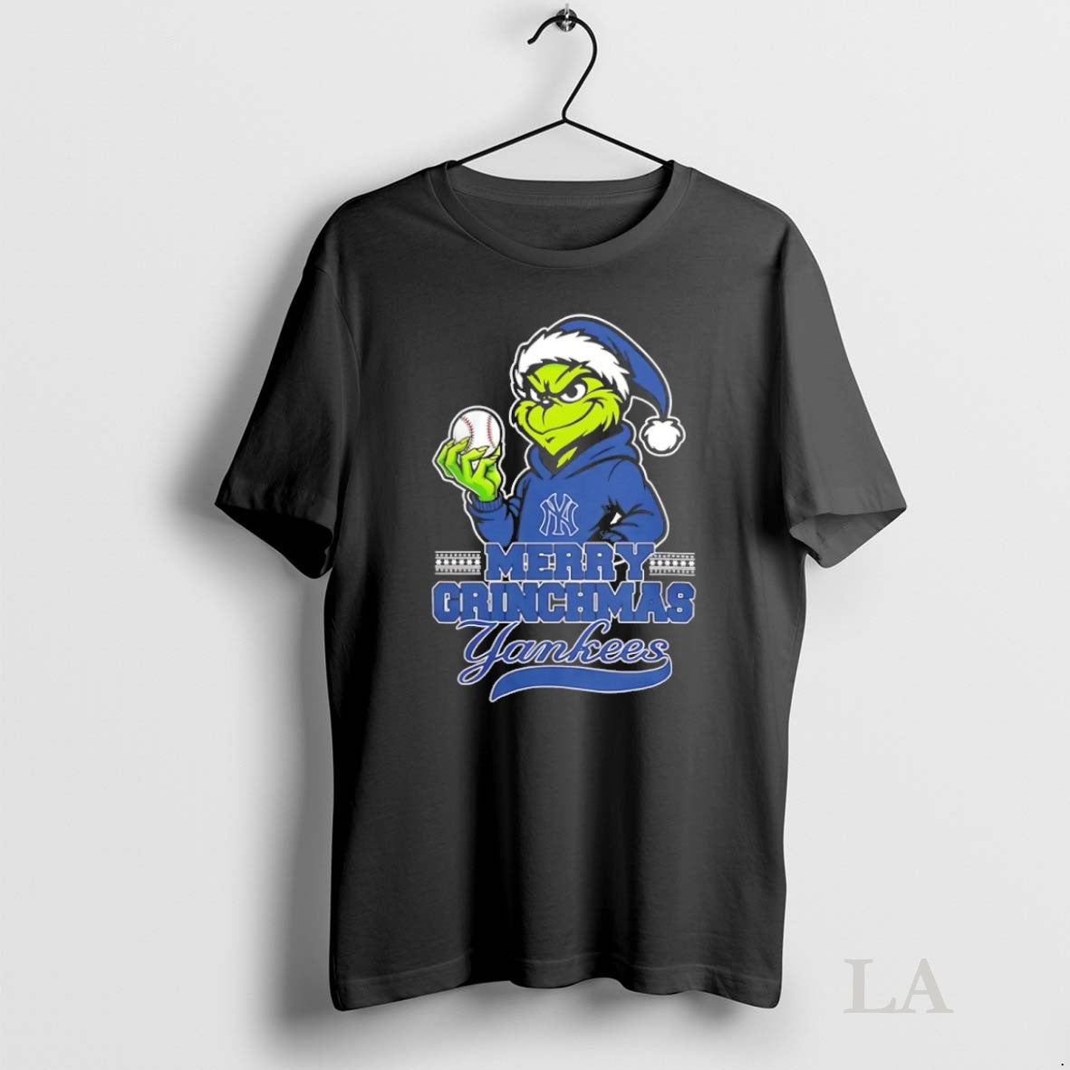 Original Santa Grinch Wears New York Yankees Baseball Merry Christmas 2025