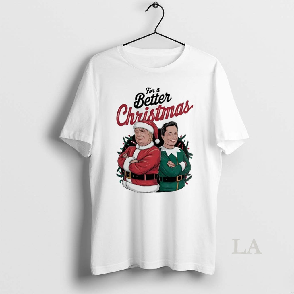 Original Santa Trump Elon Elf For A Better Christmas