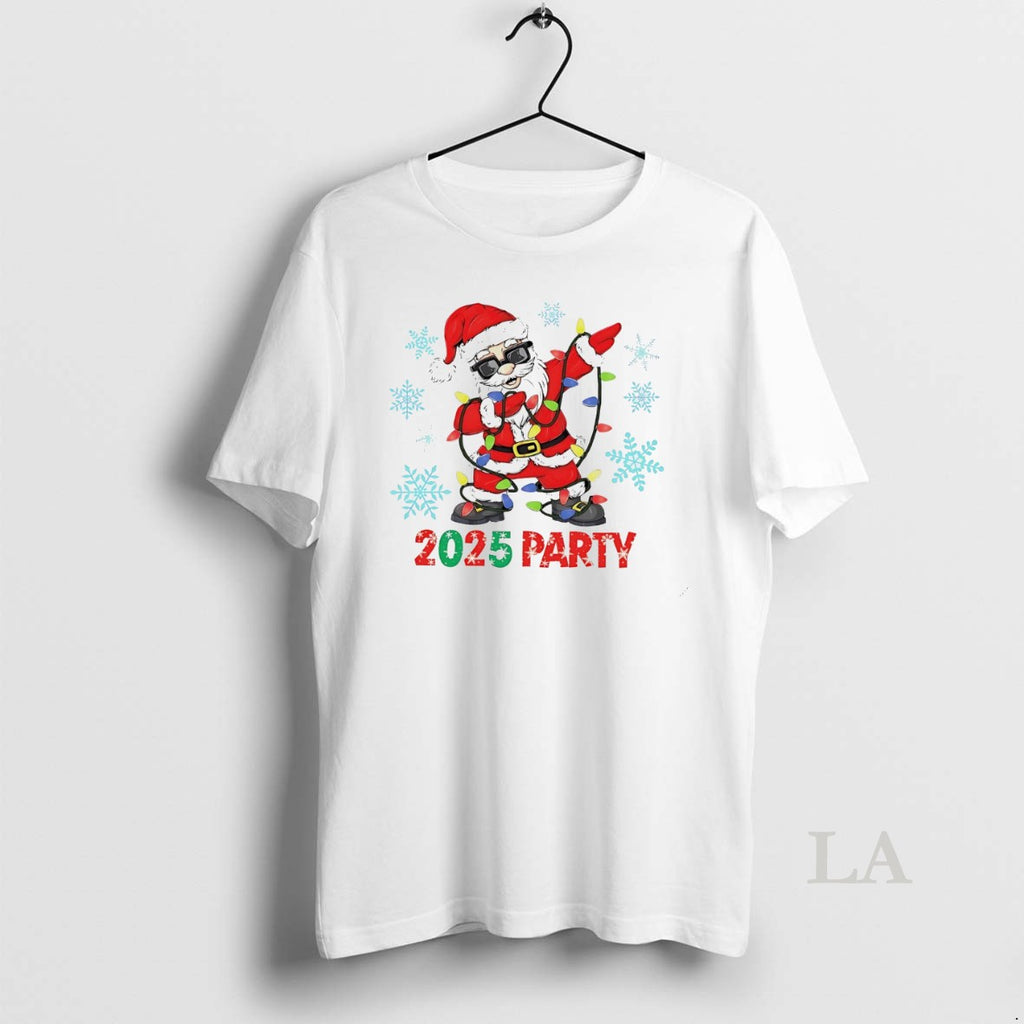Original Santa Dabbing Lights 2025 Party Christmas White