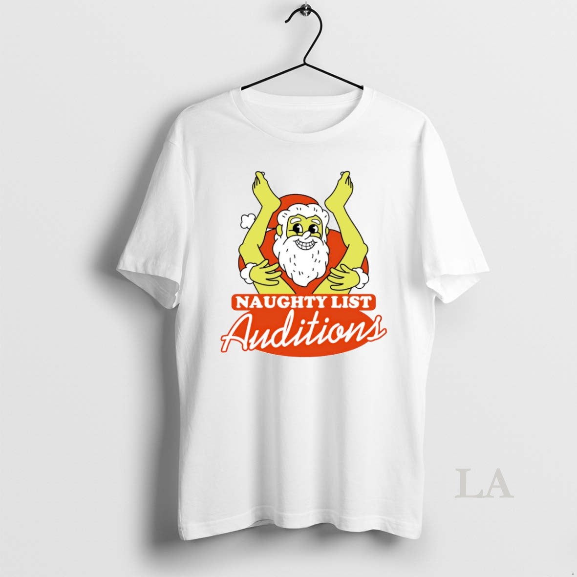 Original Santa Naughty List Auditions Funny Circle