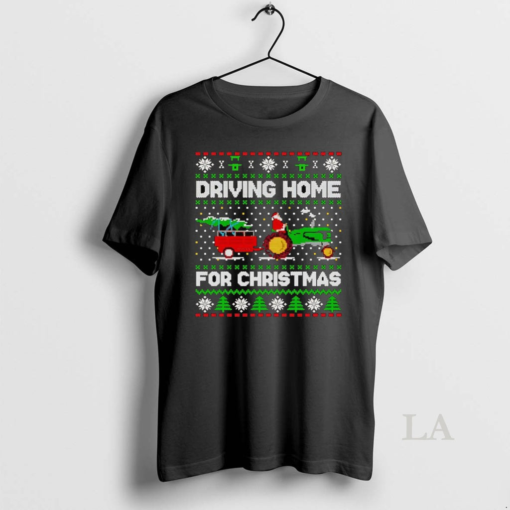 Original Santa Tractor Driving Home For Christmas