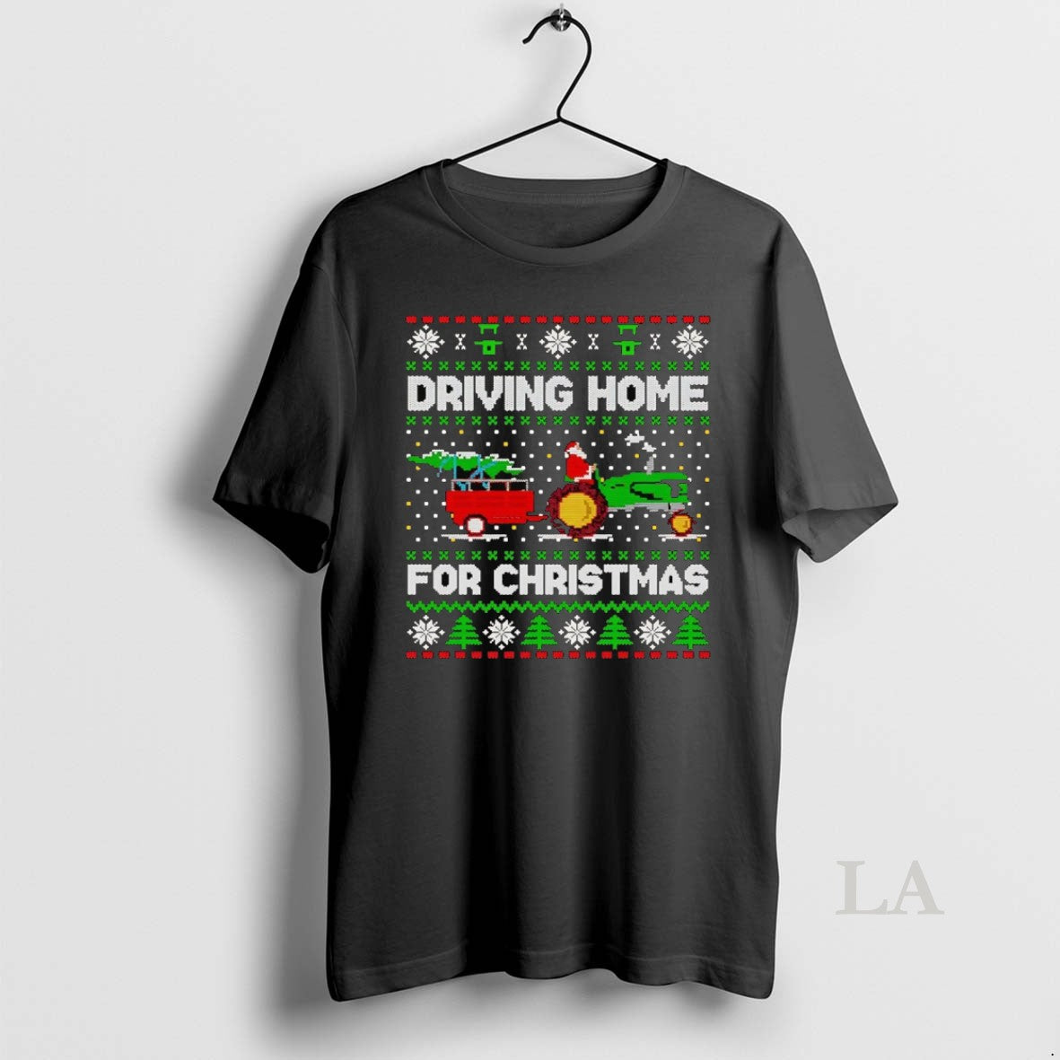 Original Santa Tractor Driving Home For Christmas