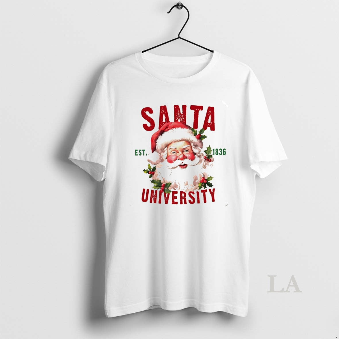 Original Santa University Est 1836 Christmas College White
