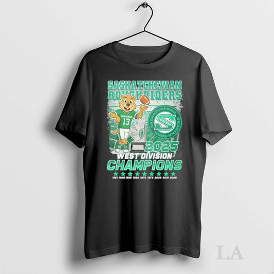 Original Saskatchewan Roughriders 2025 West Division Champions Tee Sweater