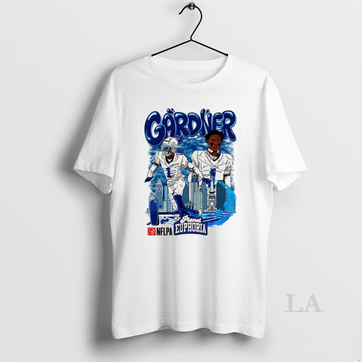 Original Sauce Gardner Indianapolis Colts Football Number 1 Skyline Cartoon