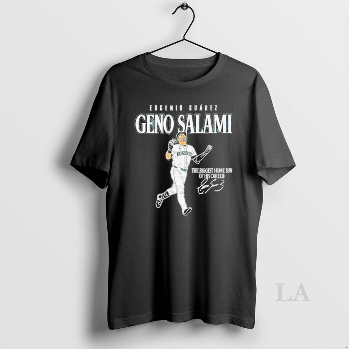 Original Seattle Mariners Eugenio Suarez Genoa Salami The Biggest Home Run Of His Career Signature