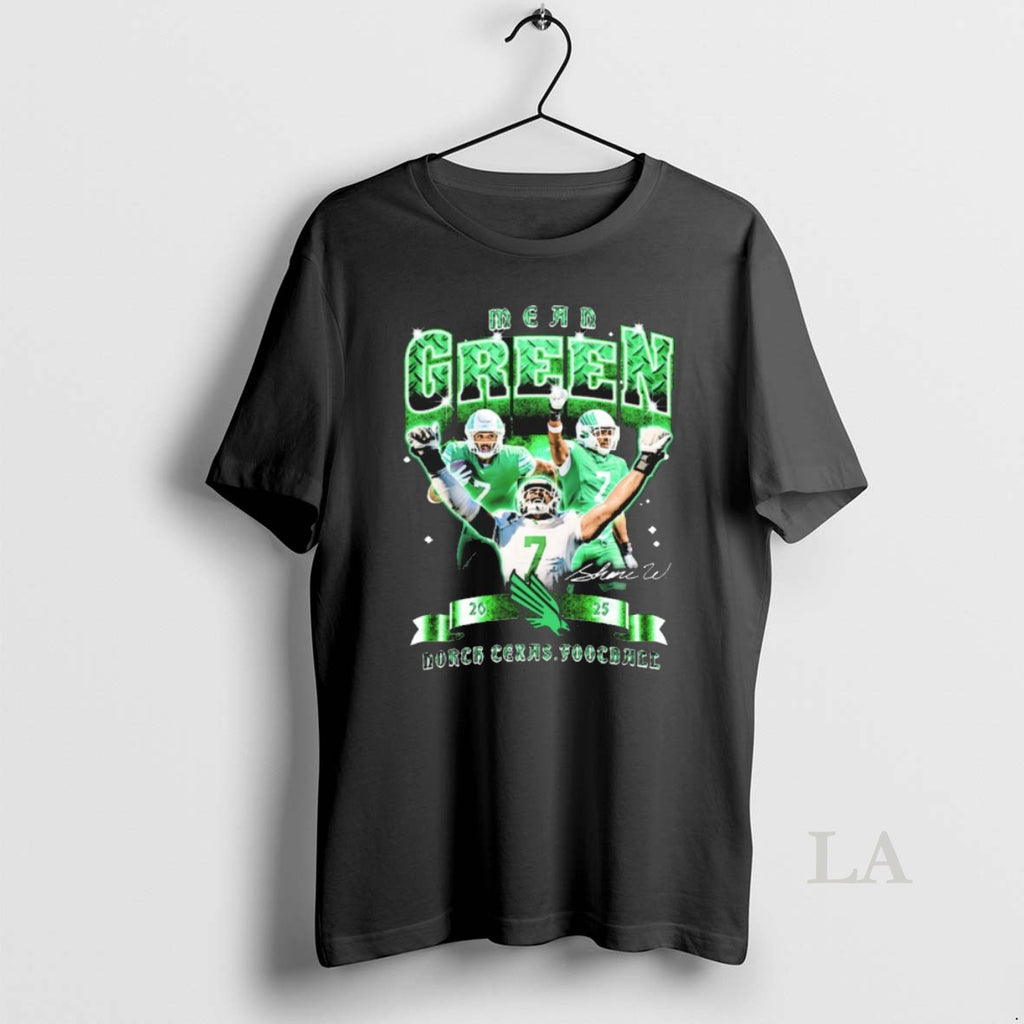 Original Shane Whitter North Texas Mean Green Football Ncaa Retro 90s Signature