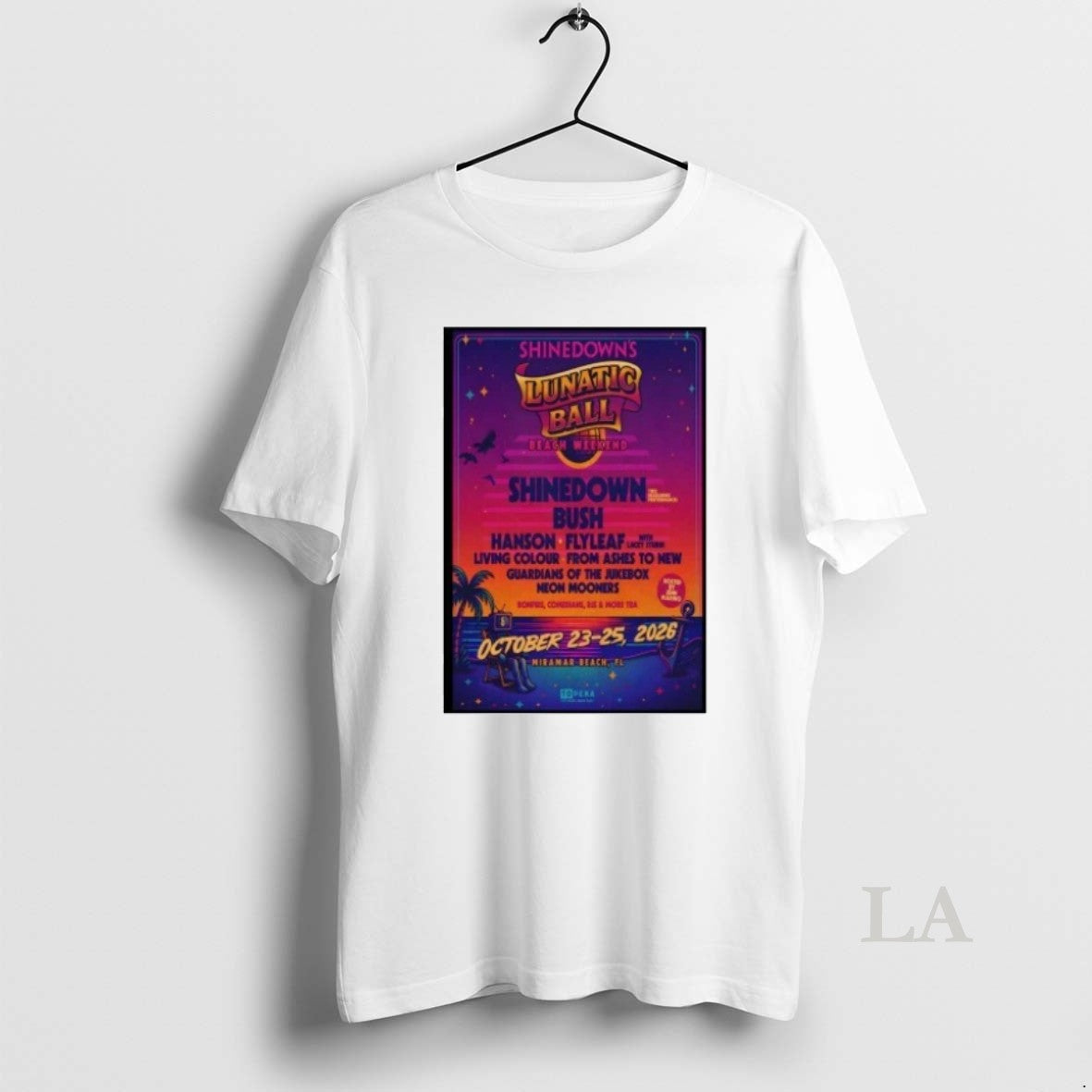 Original Shinedown Lunatic Ball Miramar Beach Fl Concert 2026