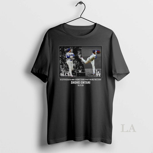 Original Shohei Ohtani Dodgers 2025 Mlb Postseason Moment 10 Strikeouts 3 Home Runs