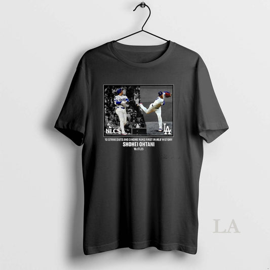 Original Shohei Ohtani Los Angeles Dodgers 2025 Nlcs 10 Strikeouts And 3 Home Runs First