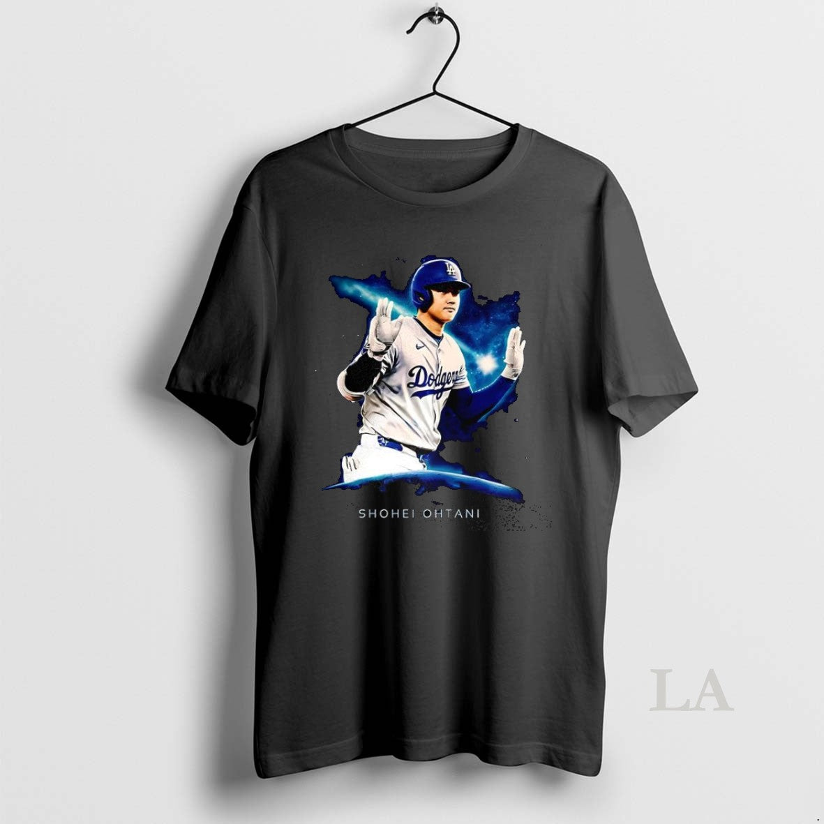 Original Shohei Ohtani Los Angeles Dodgers World Series Champions Outer Space
