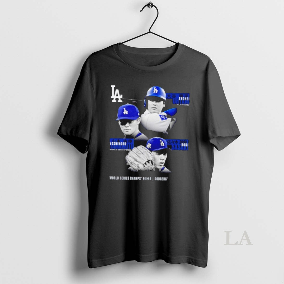 Original Shohei Ohtani Yoshinobu Yamamoto Roki Sasaki Los Angeles Dodgers 2025 World Series Champions Historic