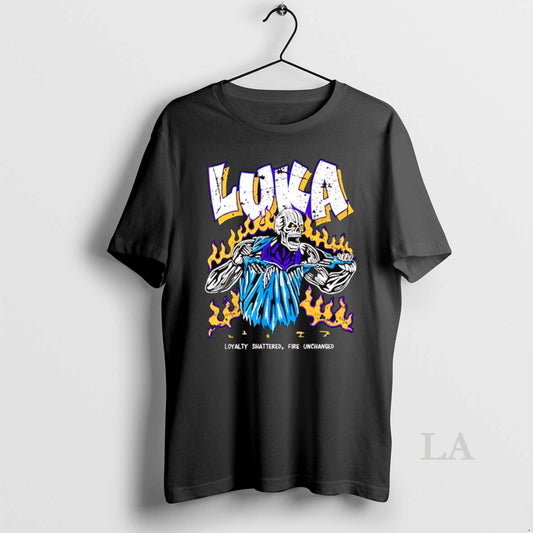 Original Skeleton Luka Doncic Loyalty Shattered Fire Unchanged
