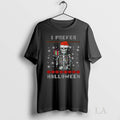 Original Skeleton Santa Hat I Prefer Merry Halloween