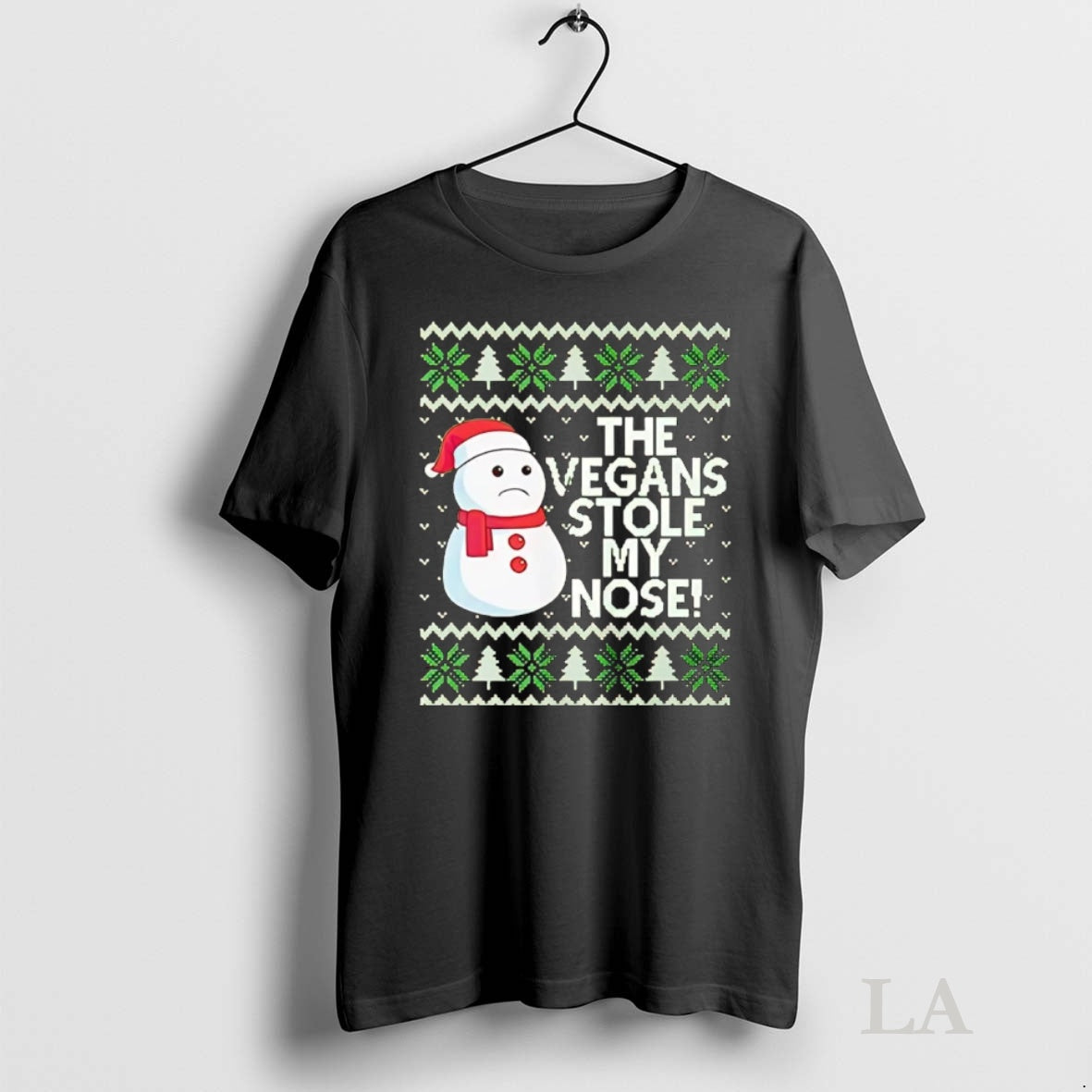 Original Snowman The Vegans Stole My Nose Christmas