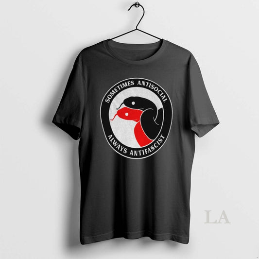 Original Sometimes Antisocial Always Antifascist Snakes Logo