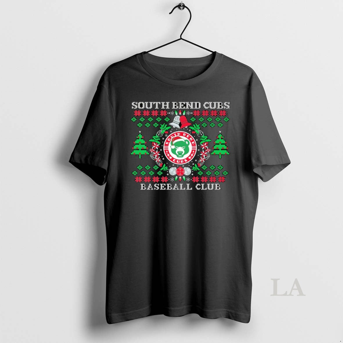 Original South Bend Cubs Baseball Club Wreath Christmas
