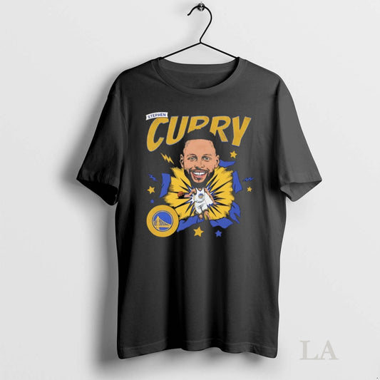 Original Steph Curry Golden State Warriors Nba Player Caricature Comic Tee Sweater