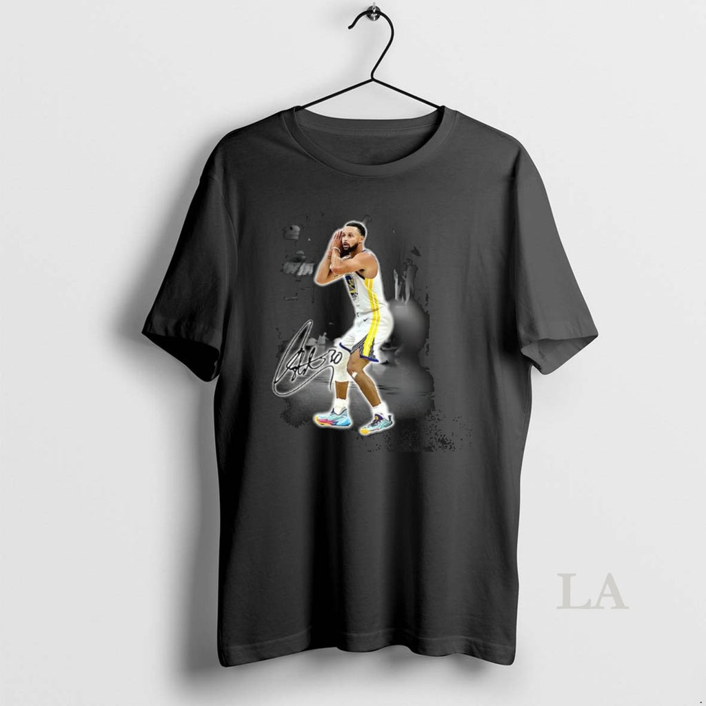 Original Stephen Curry Golden State Warriors Nba Signal Number 30 Signature Graphic