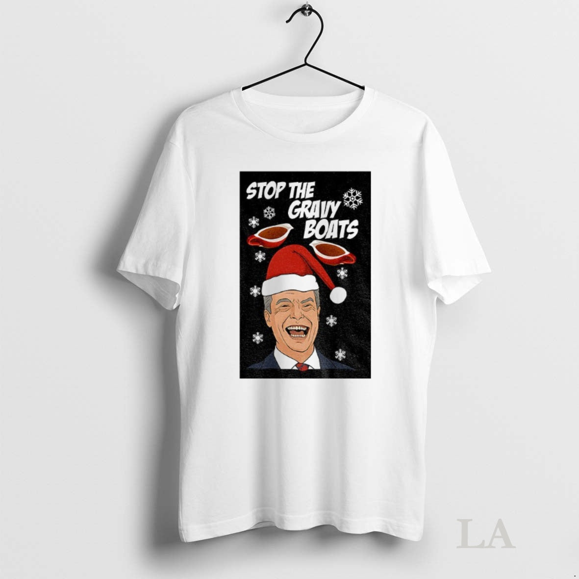 Original Stop The Gravy Boats Nigel Farage Funny Christmas Jumper