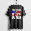 Original Team Garbage We Won Trump America Flag Retro