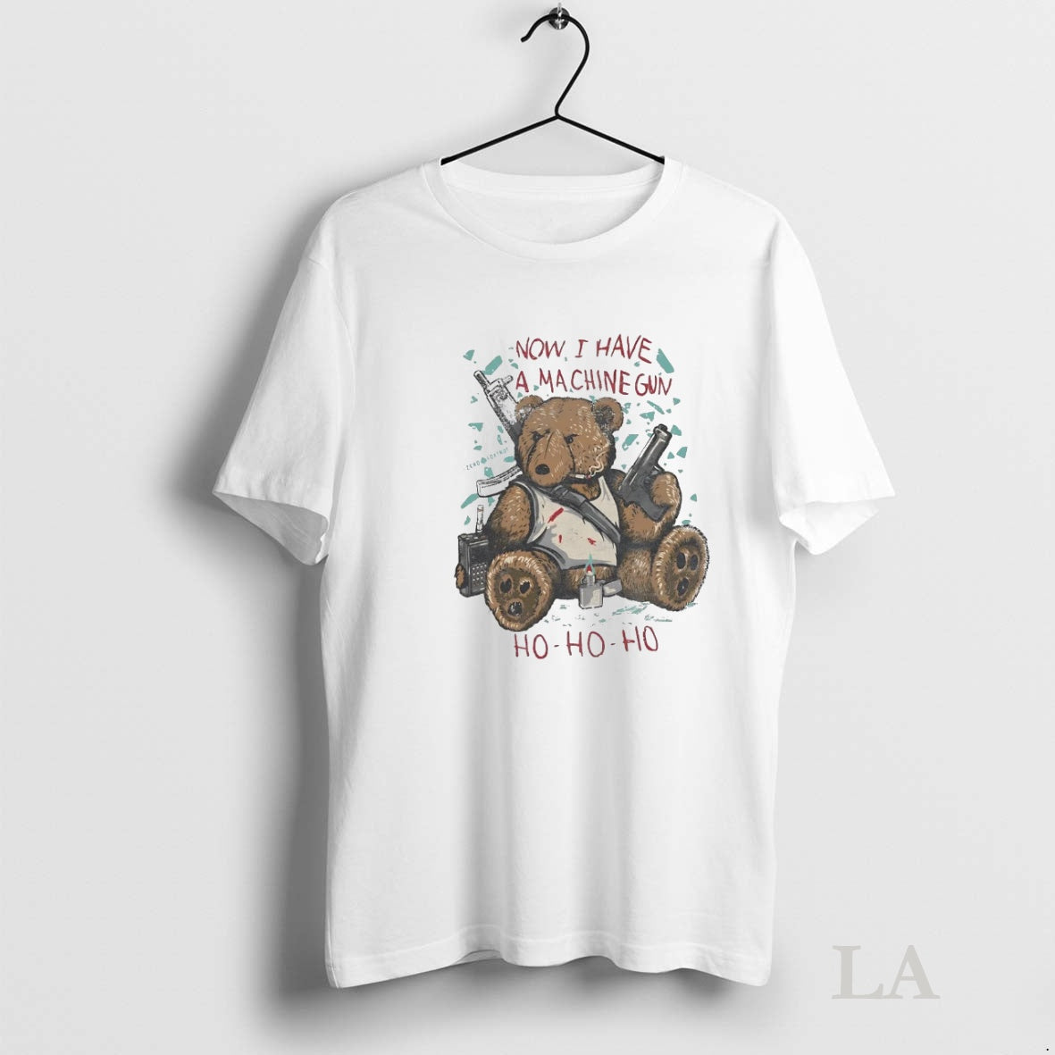 Original Teddy Bear Now I Have A Machine Gun Ho Ho Ho