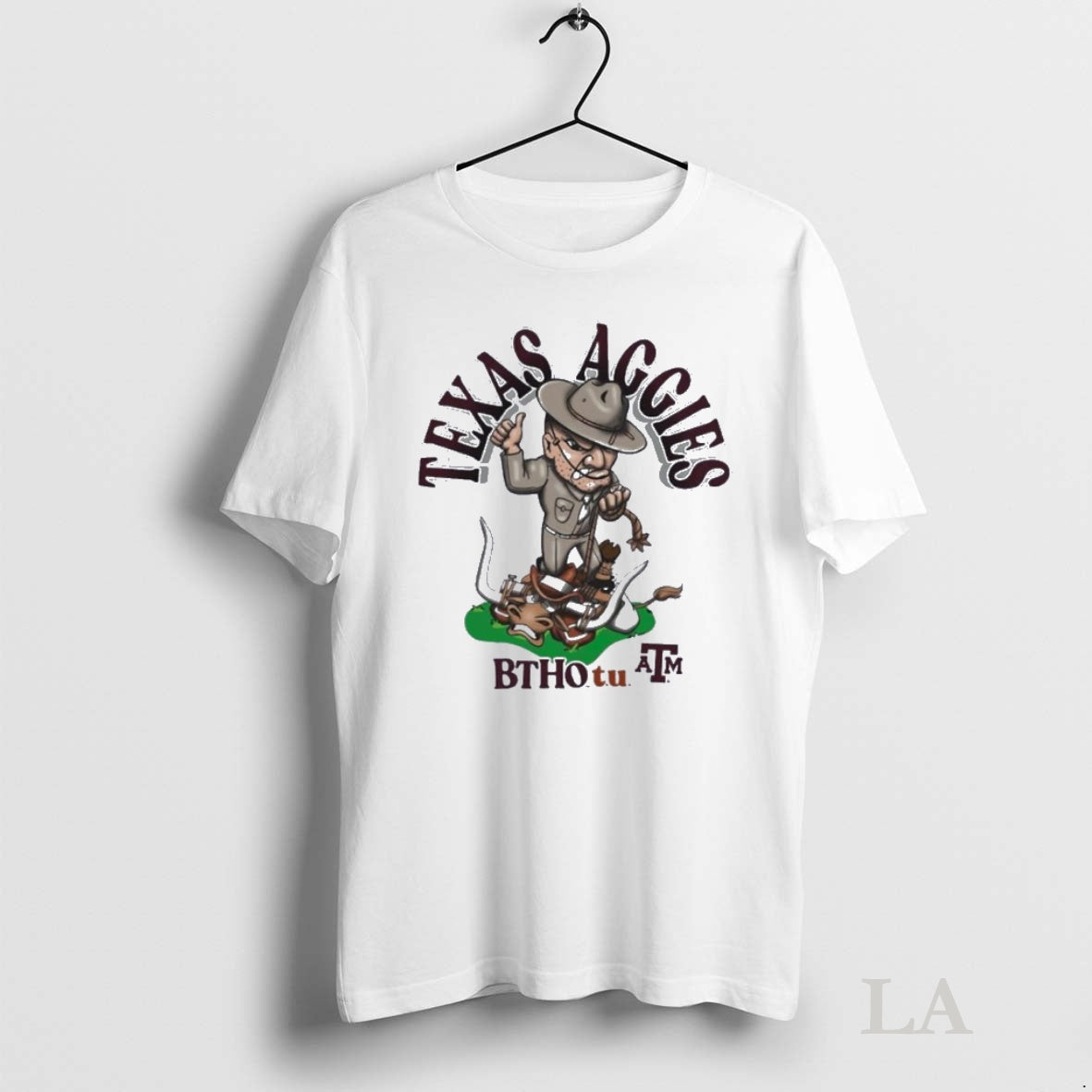 Original Texas Am Aggies Btho Tu Beat Texas Mascot
