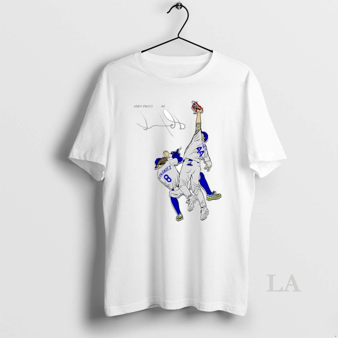 Original The Catch Andy Pages 2025 World Series Champs Los Angeles Dodgers Circle