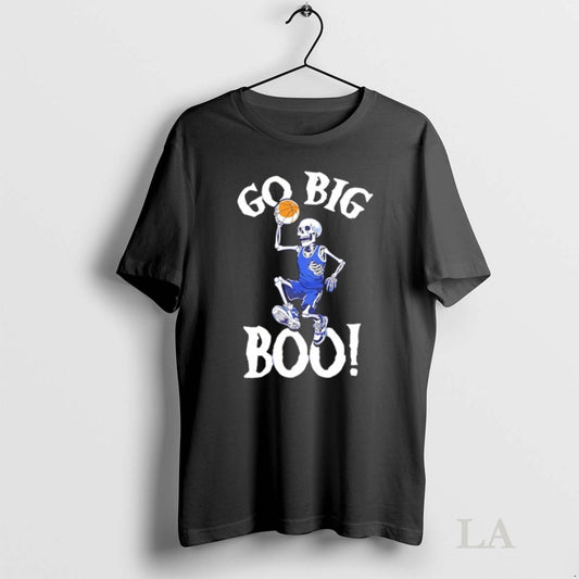 Original The Go Big Boo Skeleton Basketball Tee Sweater